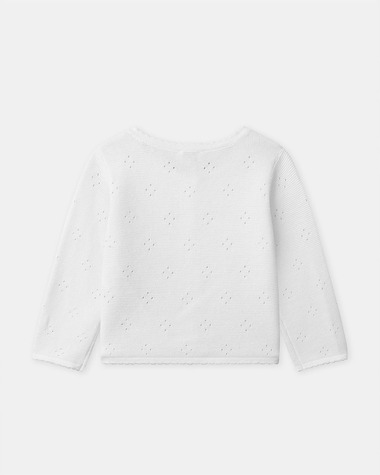 Cardigan en maille ajour&eacute;e Coloris &eacute;cru  Sergent Major