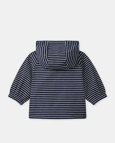 Imperm&eacute;able 3-en-1 &agrave; rayures Coloris bleu marine  Sergent Major