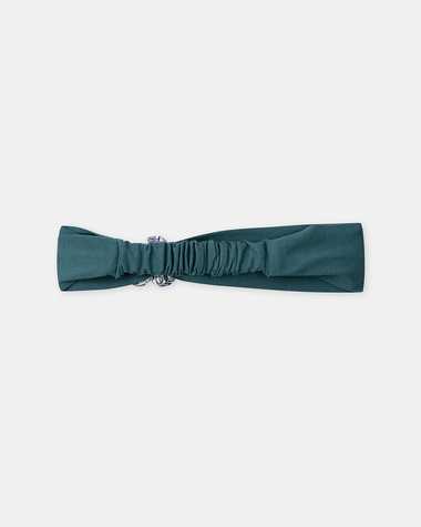 Bandeau avec fleur 3D Coloris bleu canard  Sergent Major