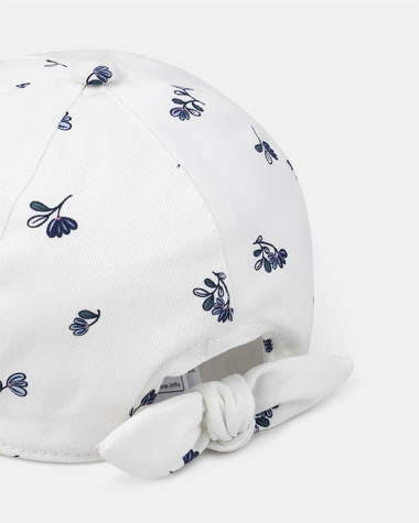 Casquette imprim&eacute; fleuri Coloris &eacute;cru  Sergent Major