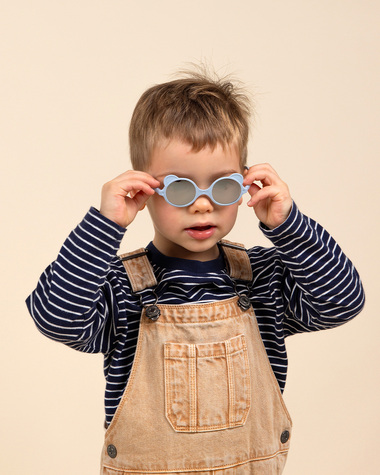 Lunettes de soleil b&eacute;b&eacute; Ourson 0-1 an Coloris bleu clair  Ki Et La