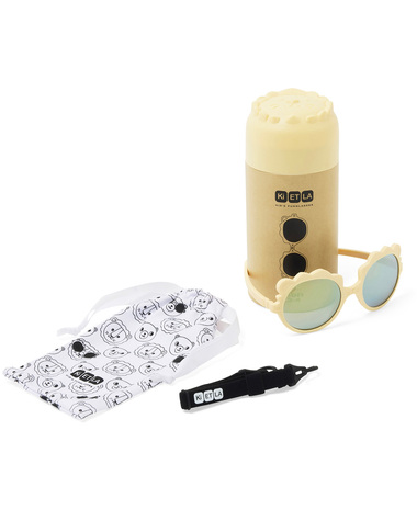 Lunettes de soleil b&eacute;b&eacute; Lion 1-2 ans Coloris vanille  Ki Et La
