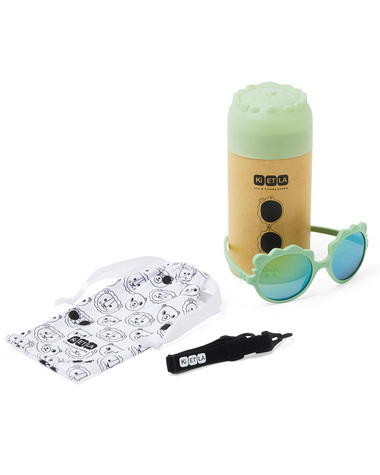 Lunettes de soleil b&eacute;b&eacute; Lion 0-1 an Coloris sauge  Ki Et La