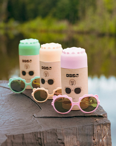 Lunettes de soleil b&eacute;b&eacute; Lion 0-1 an Coloris sauge  Ki Et La