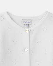 Cardigan en maille ajour&eacute;e Coloris &eacute;cru  Sergent Major