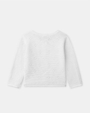 Cardigan en maille ajour&eacute;e Coloris &eacute;cru  Sergent Major
