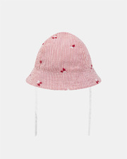 Chapeau à rayures et broderies baies Coloris naturel Sergent Major