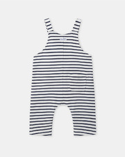 Salopette &agrave; rayures Coloris bleu marine  Sergent Major