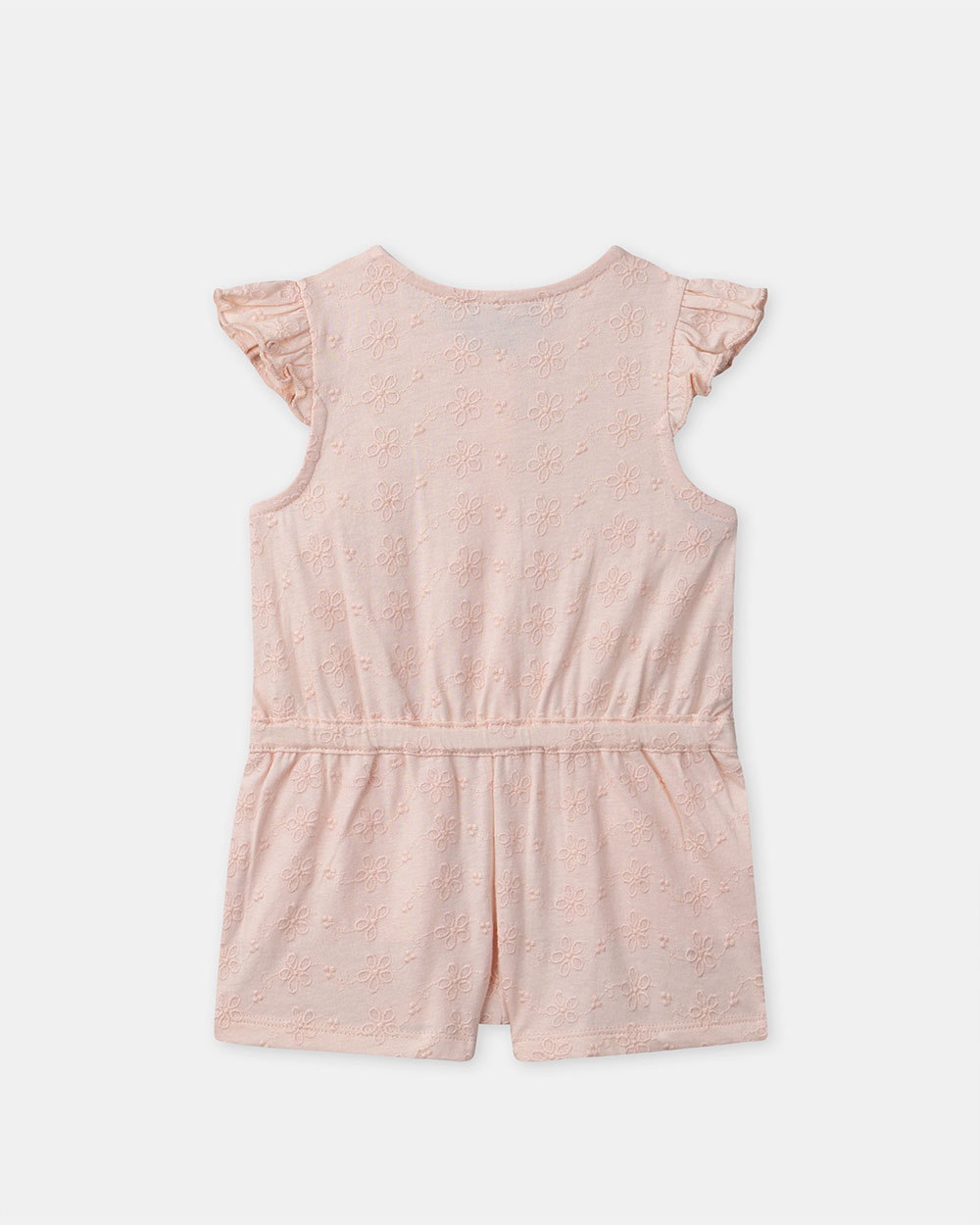 Combinaison courte &agrave; broderies fleuries Coloris rose clair  Sergent Major