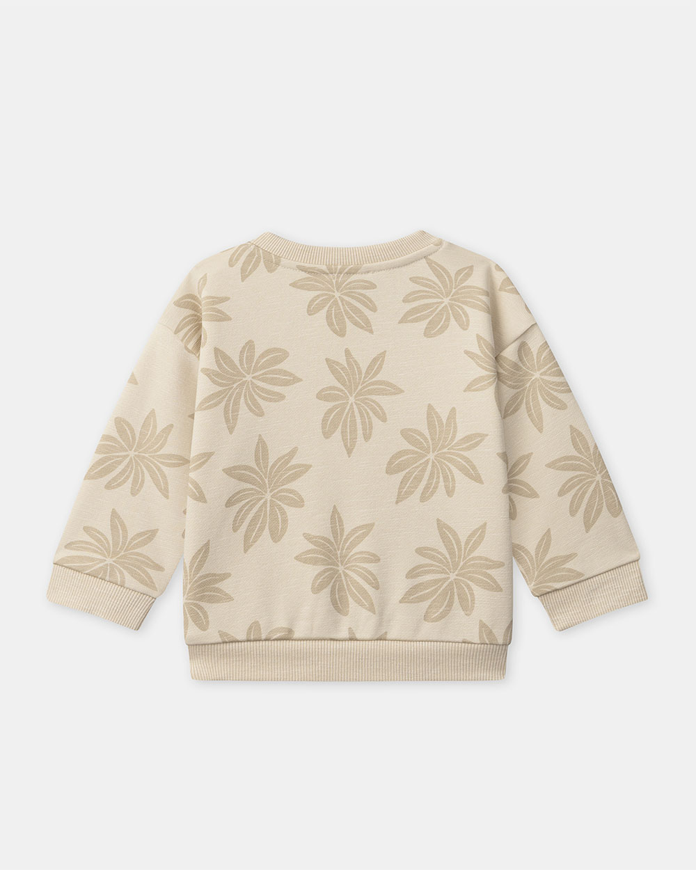 Sweat en molleton imprim&eacute; palmiers Coloris beige  Sergent Major