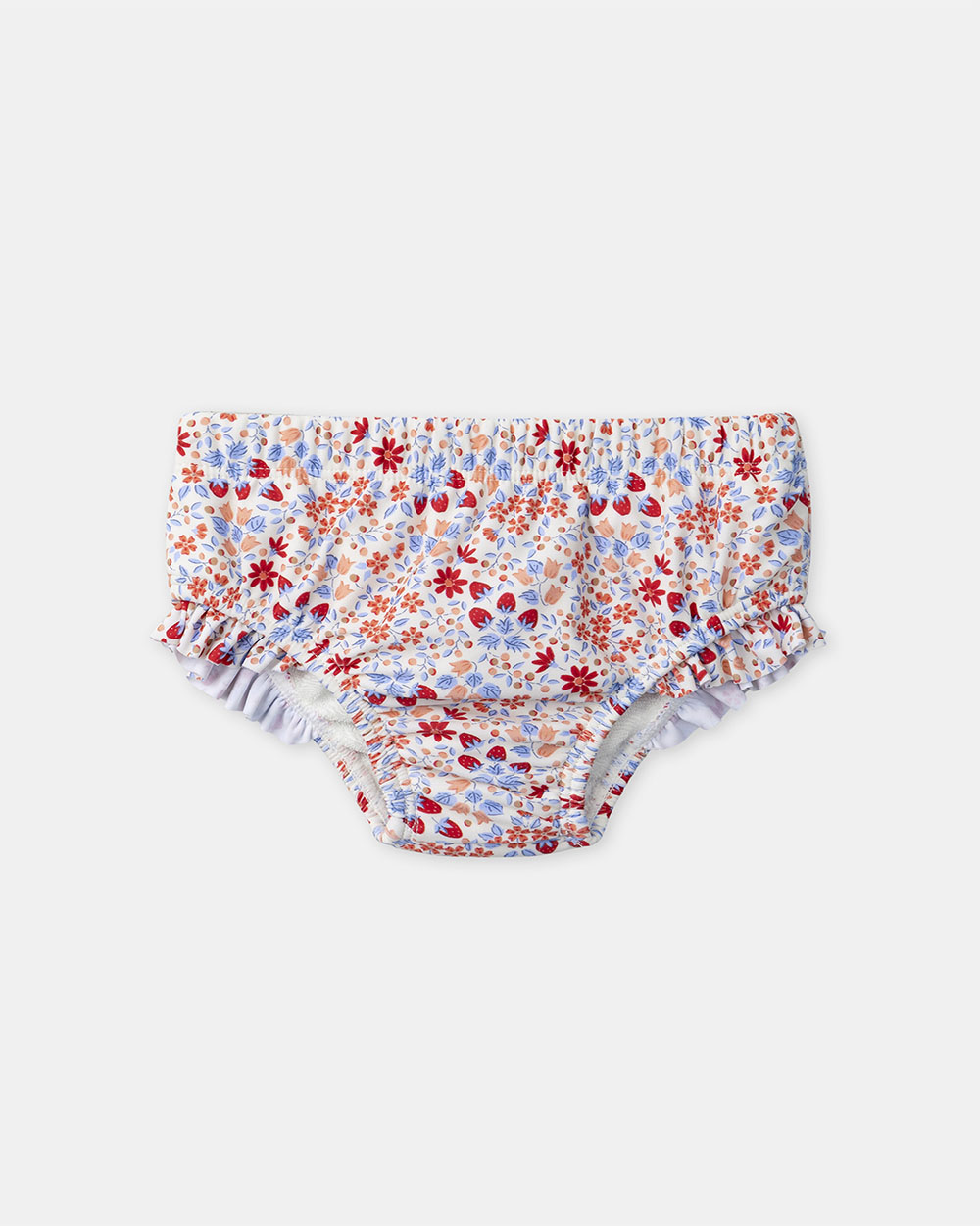 Couche de bain imprim&eacute; fraises et fleurs Coloris rouge  Sergent Major