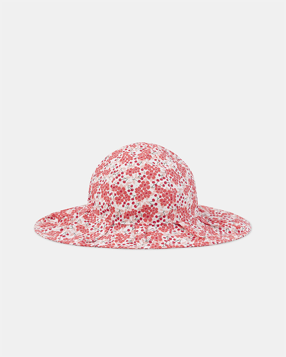 Chapeau cache nuque imprimé fleuri Bébé Fille Coloris rose Sergent Major