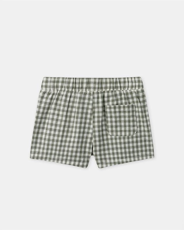 Ensemble débardeur et short vichy Coloris vert foncé/ivoire Sergent Major