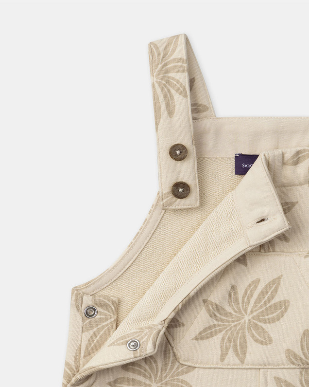 Salopette courte imprimé palmiers Coloris beige Sergent Major