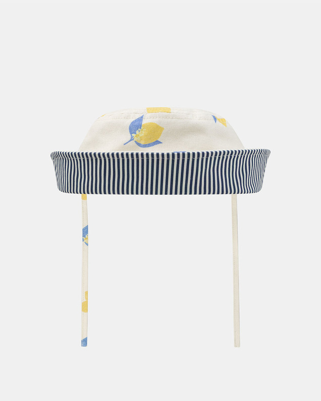 Chapeau écru UPF 50+ imprimé citrons Coloris jaune Sergent Major