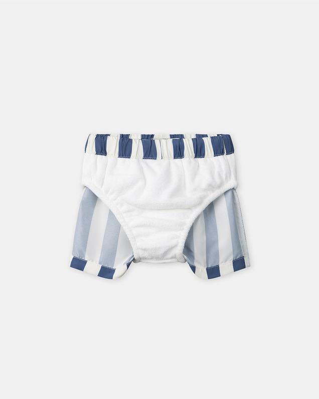Short de bain à rayures avec couche Coloris bleu Sergent Major