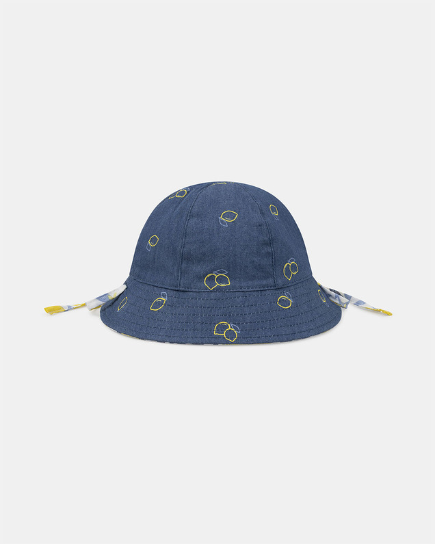 Chapeau réversible citrons ou denim Coloris bleu Sergent Major