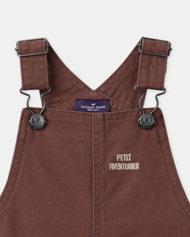 Salopette courte petit aventurier Coloris marron  Sergent Major