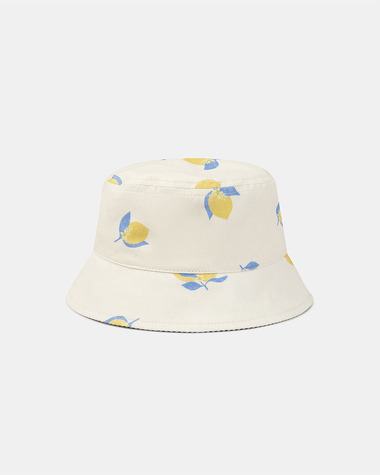 Chapeau &eacute;cru UPF 50+ imprim&eacute; citrons Coloris jaune  Sergent Major