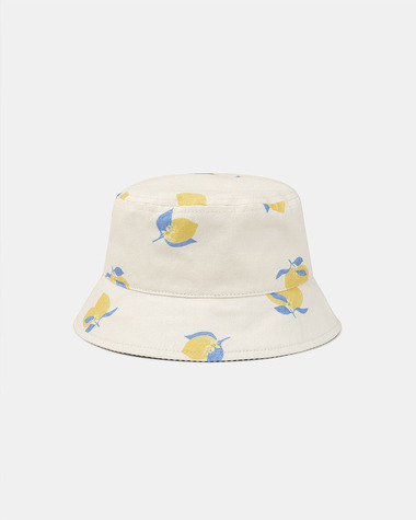 Chapeau &eacute;cru UPF 50+ imprim&eacute; citrons Coloris jaune  Sergent Major