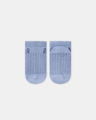 Chaussettes basses jacquard crabe Coloris bleu pastel  Sergent Major