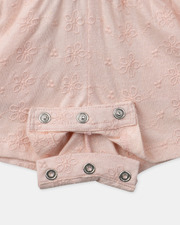 Combinaison courte &agrave; broderies fleuries Coloris rose clair  Sergent Major