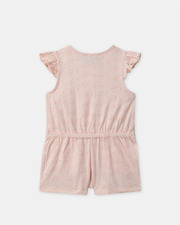 Combinaison courte &agrave; broderies fleuries Coloris rose clair  Sergent Major