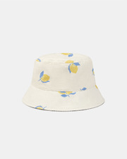 Chapeau &eacute;cru UPF 50+ imprim&eacute; citrons Coloris jaune  Sergent Major