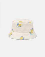 Chapeau &eacute;cru UPF 50+ imprim&eacute; citrons Coloris jaune  Sergent Major