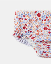Couche de bain imprim&eacute; fraises et fleurs Coloris rouge  Sergent Major