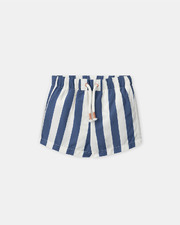 Short de bain &agrave; rayures avec couche Coloris bleu  Sergent Major