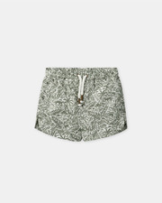 Short de bain imprim&eacute; jungle avec couche Coloris kaki  Sergent Major