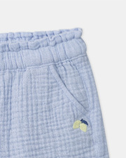 Short en double gaze de coton Coloris bleu ciel  Sergent Major