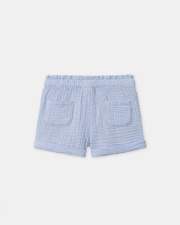 Short en double gaze de coton Coloris bleu ciel  Sergent Major