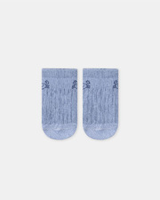 Chaussettes basses jacquard crabe Coloris bleu pastel  Sergent Major