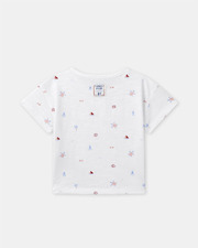 T-shirt imprim&eacute; marin et animaux Coloris &eacute;cru  Sergent Major