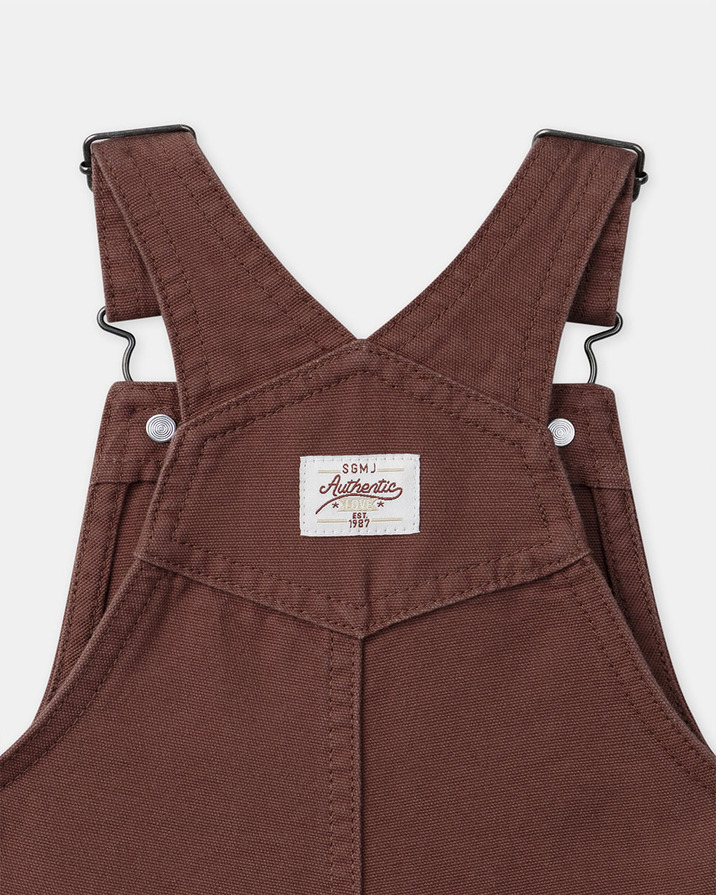 Salopette courte petit aventurier Coloris marron Sergent Major
