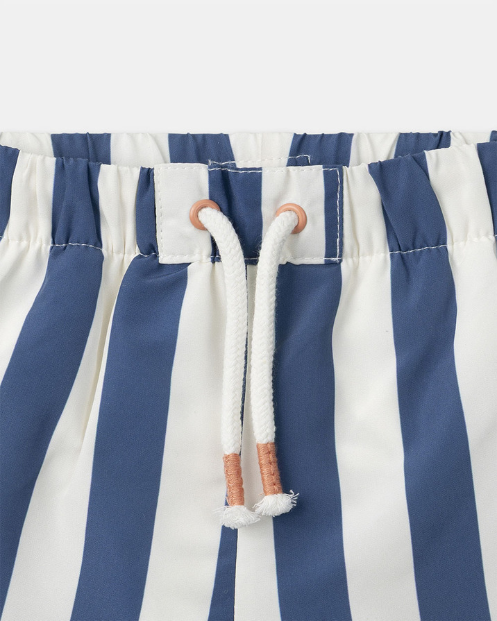 Short de bain &agrave; rayures avec couche Coloris bleu  Sergent Major