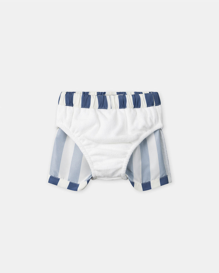 Short de bain &agrave; rayures avec couche Coloris bleu  Sergent Major