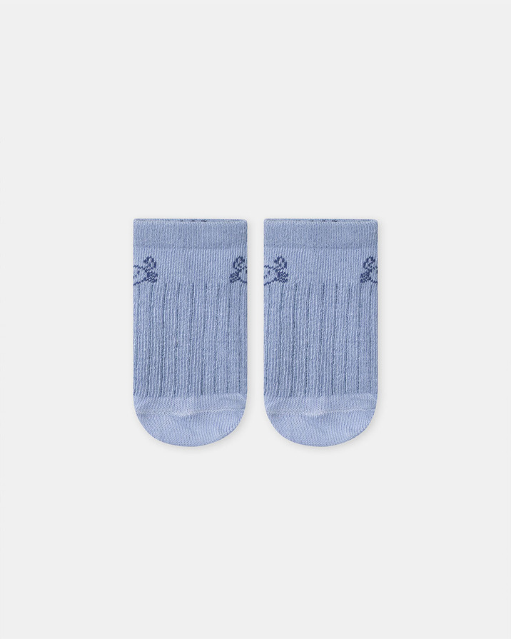 Chaussettes basses jacquard crabe Coloris bleu pastel  Sergent Major