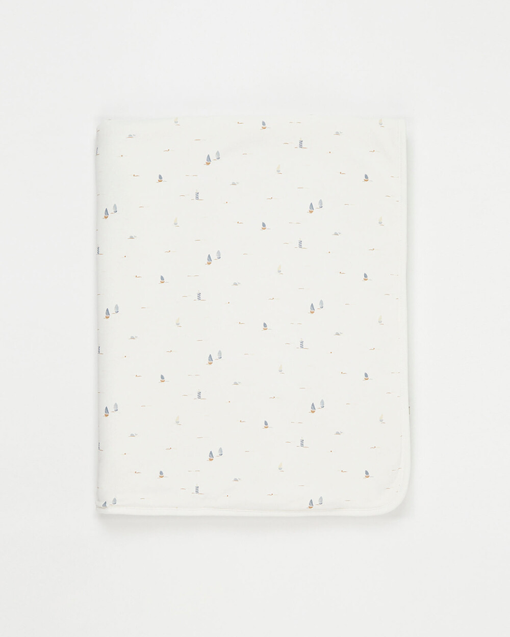 Couverture doublé fourrure Imprimé bateau Natalys