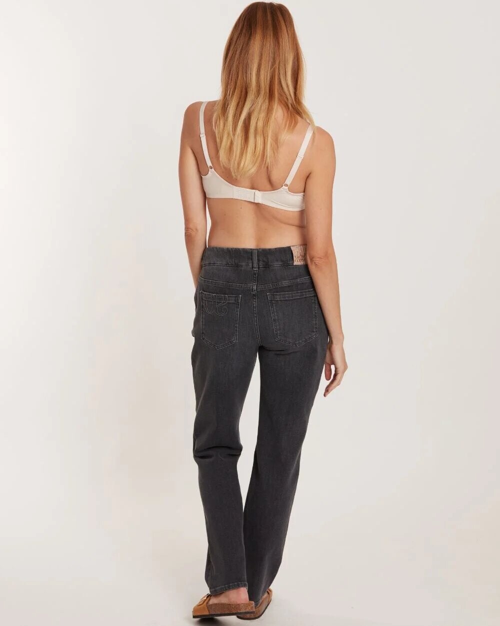 Jean de grossesse Mom Denim gris  Cache coeur