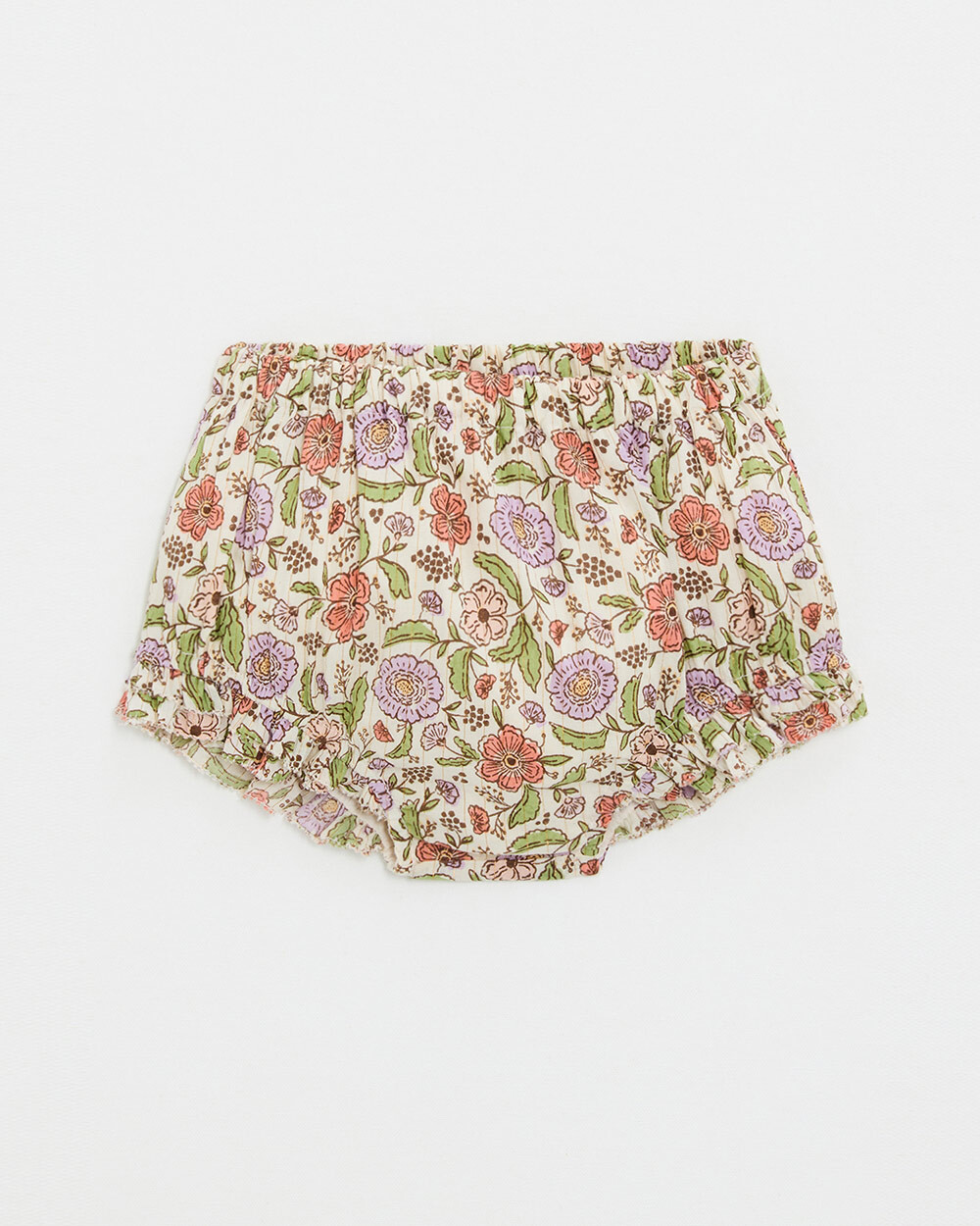 Bloomer imprim&eacute; fleurs A rayures lurex  Natalys