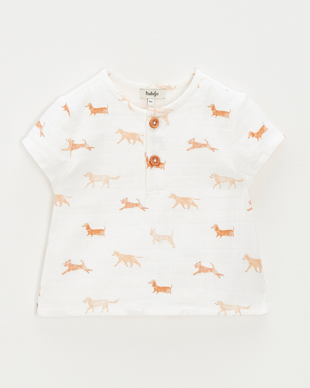 Chemise manches courtes Imprim&eacute; chiens  Natalys