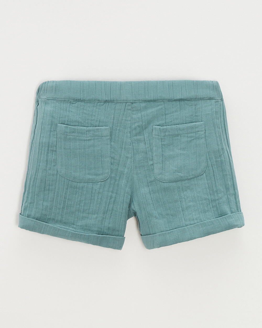 Short enfant en gaze de coton Coloris vert menthe Natalys