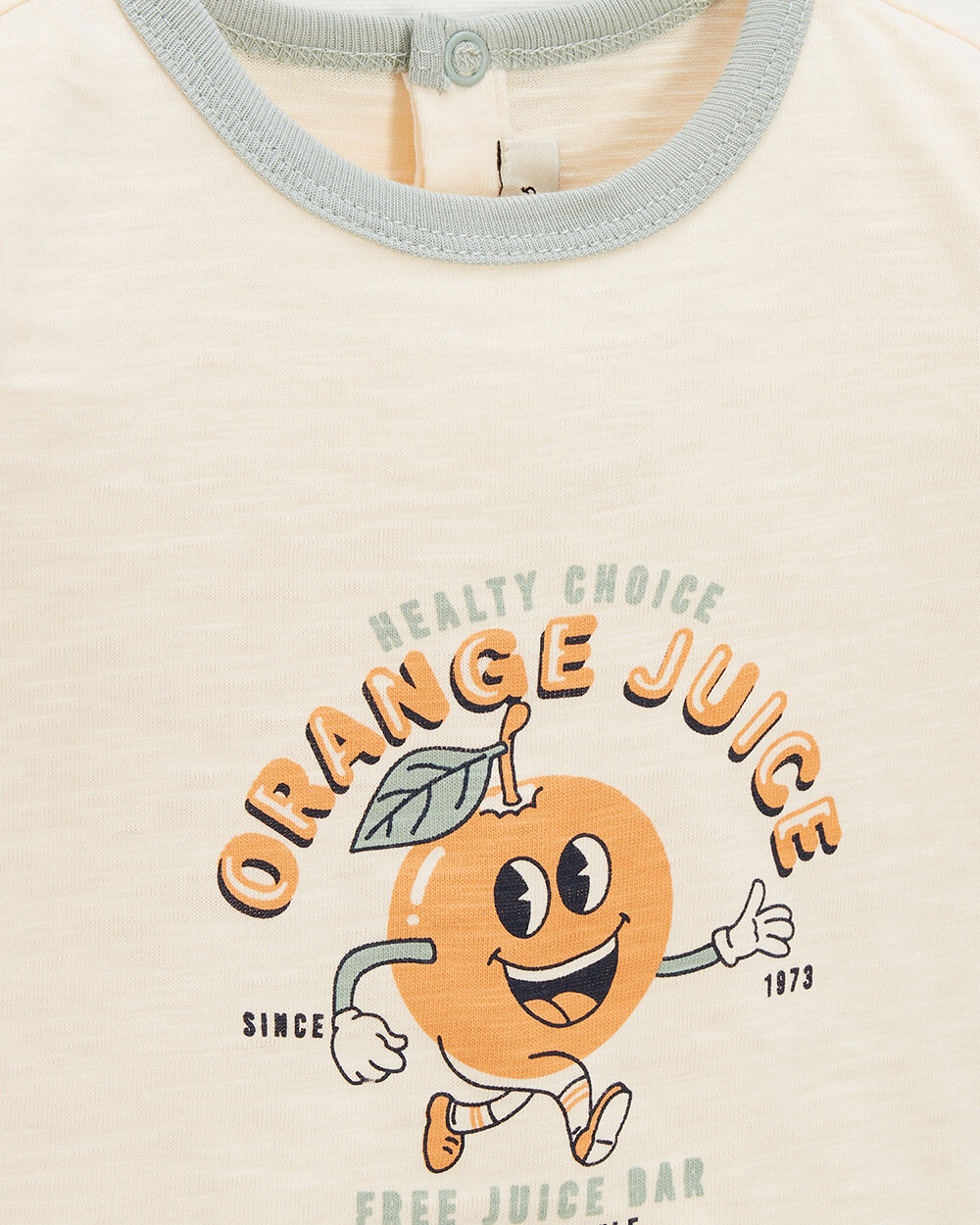 Tee-shirt manches courtes Coloris &eacute;cru  Natalys