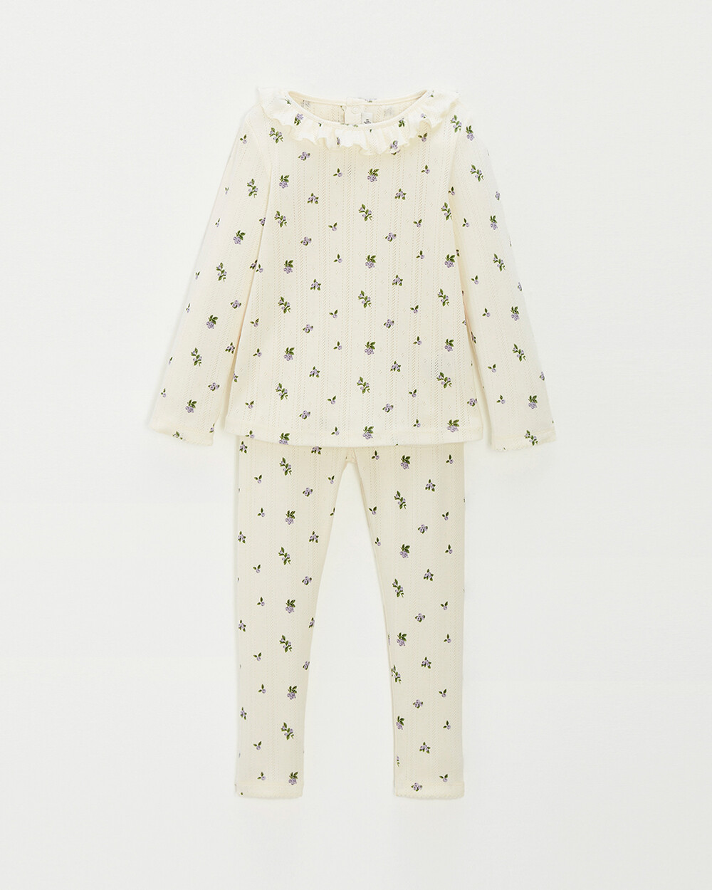 Pyjama 2 pièces enfant ajouré Imprimé myrtilles Natalys