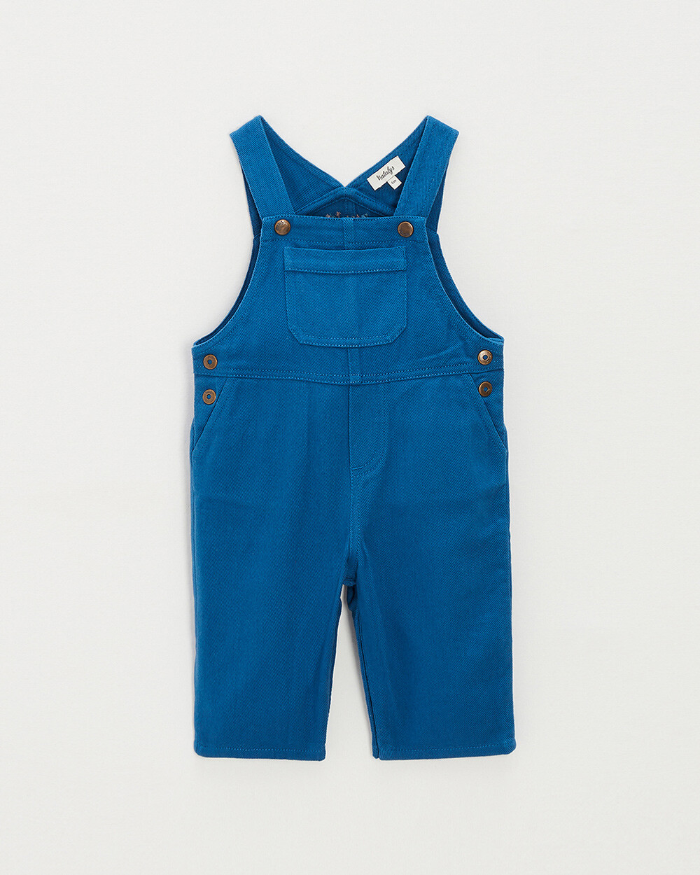 Salopette longue en twill Coloris bleu  Natalys