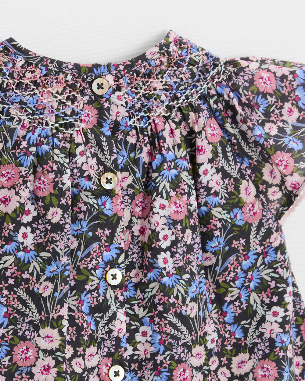 Robe en tissu Liberty Imprim&eacute; fleurs  Natalys