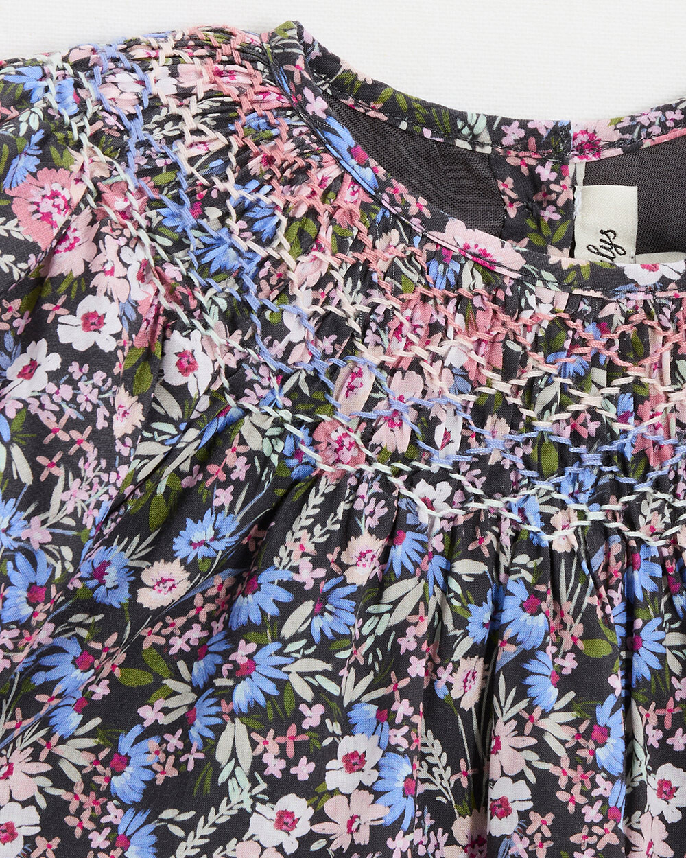 Robe enfant en tissu Liberty Imprim&eacute; fleurs  Natalys
